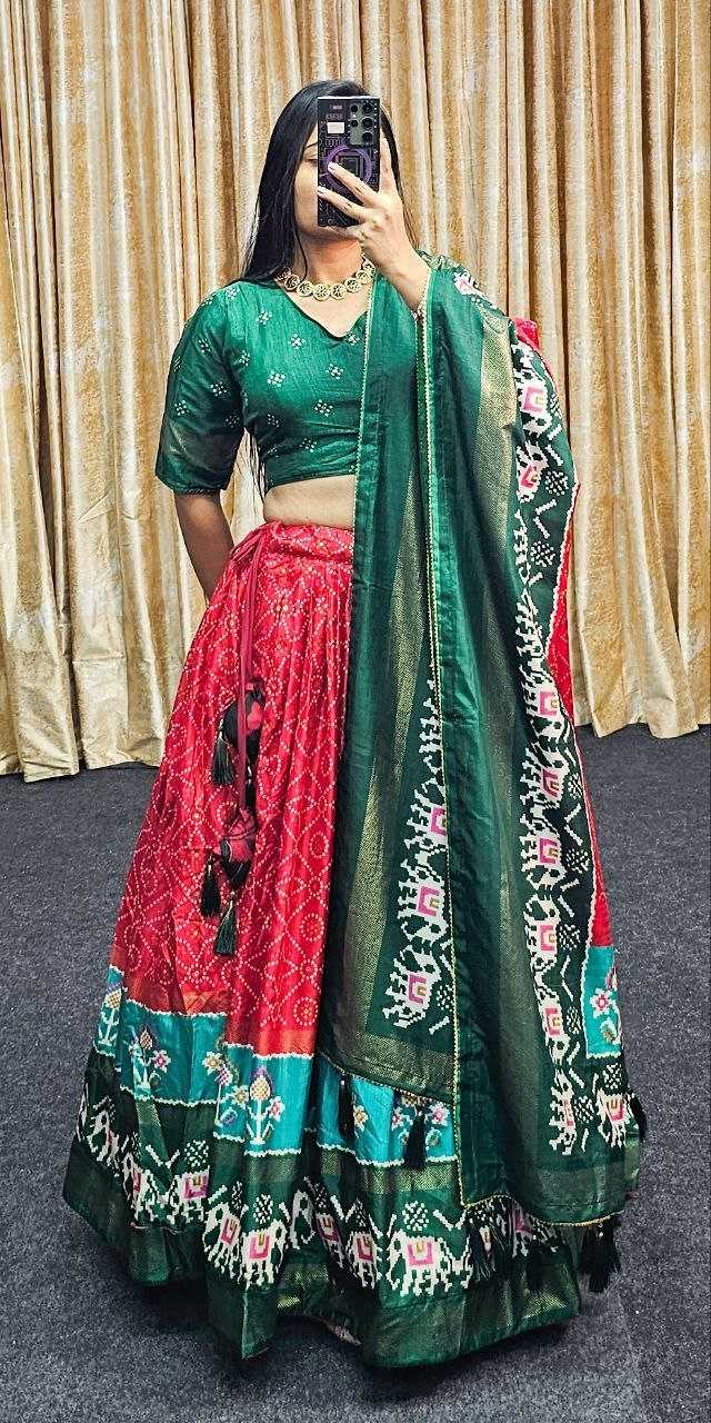 Tussar Silk Rin145 1250 Lehengas  Traditional Silk Printed Lehengas