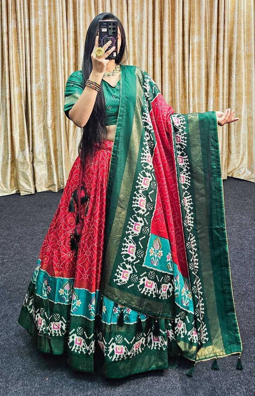 Tussar Silk Rin145 1250 Lehengas  Traditional Silk Printed Lehengas