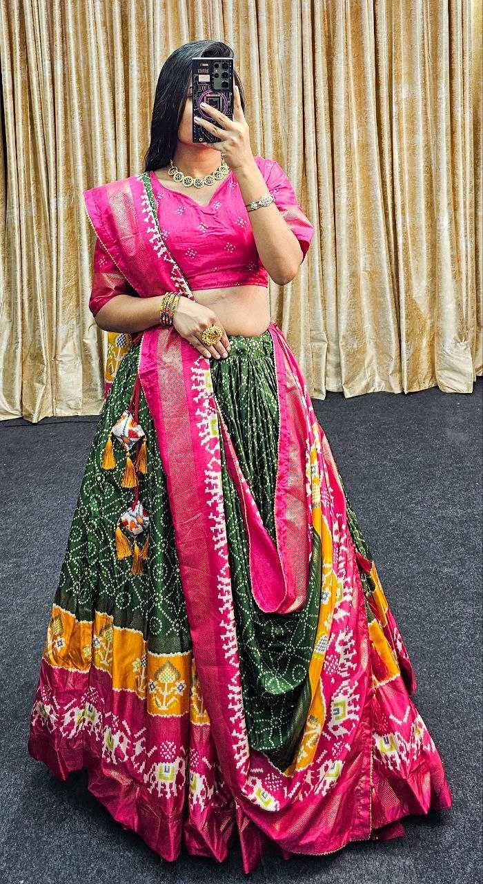 Tussar Silk Rin145 1250 Lehengas  Traditional Silk Printed Lehengas