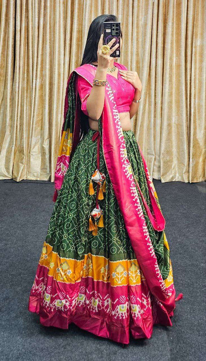 Tussar Silk Rin145 1250 Lehengas  Traditional Silk Printed Lehengas