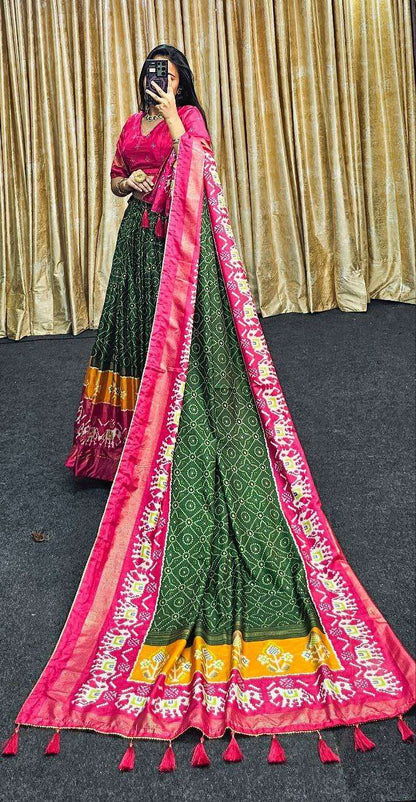 Tussar Silk Rin145 1250 Lehengas  Traditional Silk Printed Lehengas