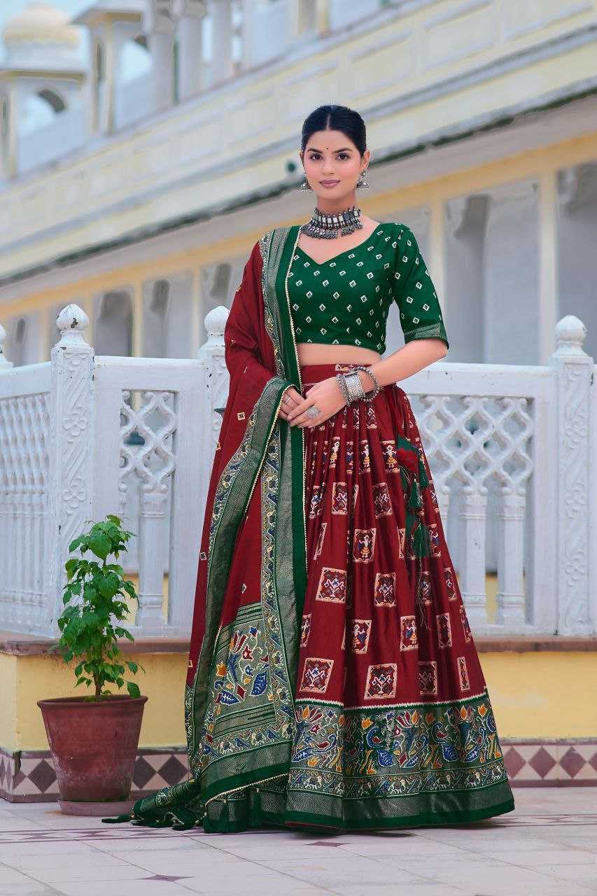 Tussar Silk Rin145 1253 Lehengas  Traditional Silk Printed Navratri Chaniya Choli