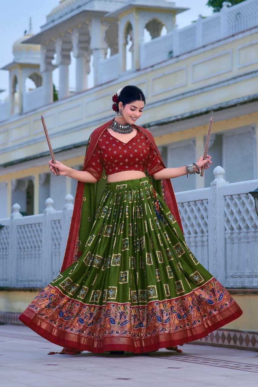 Tussar Silk Rin145 1253 Lehengas  Traditional Silk Printed Navratri Chaniya Choli