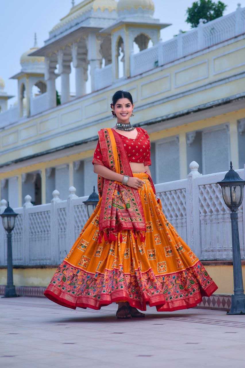 Tussar Silk Rin145 1253 Lehengas  Traditional Silk Printed Navratri Chaniya Choli