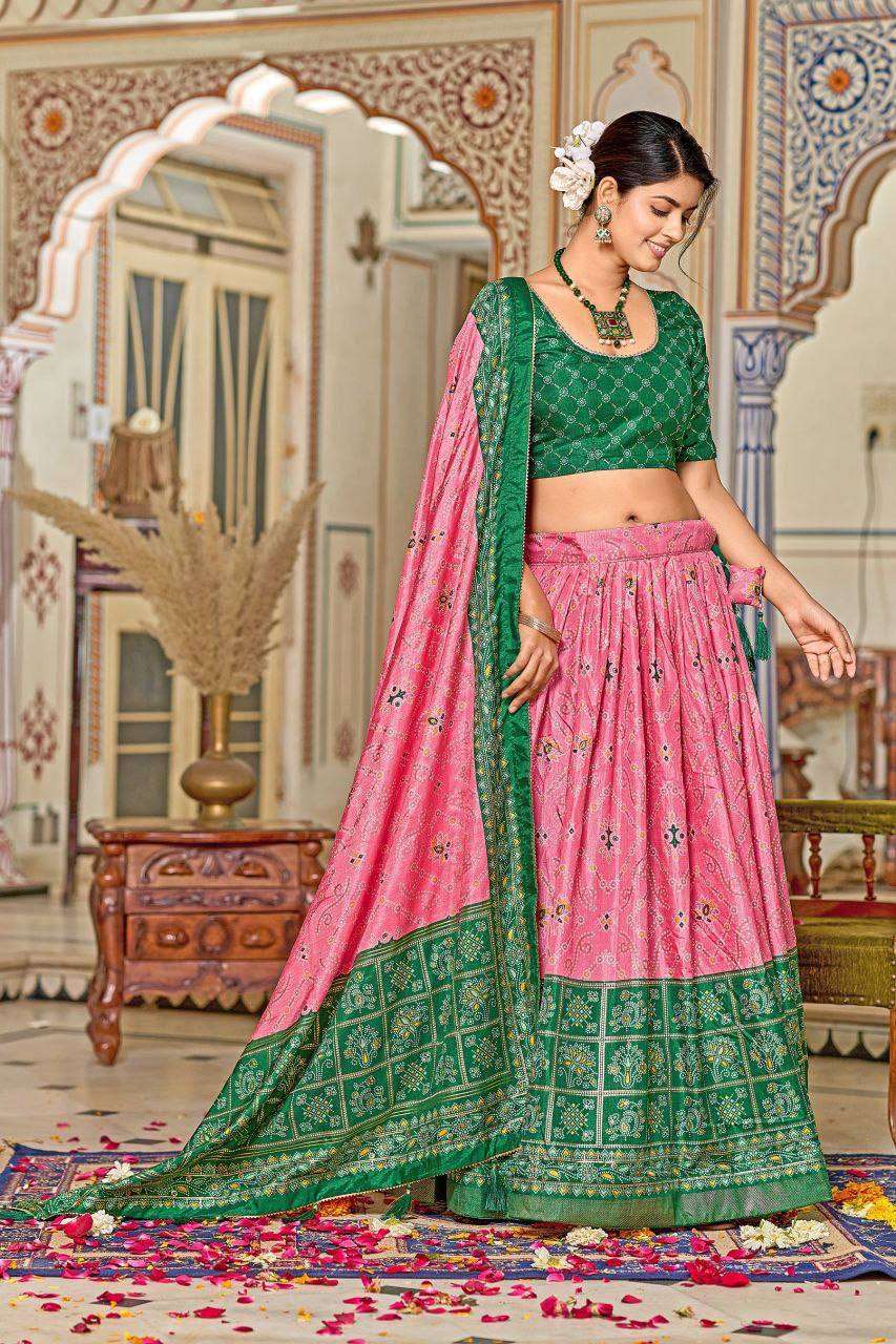 Tussar Silk Rin145 1256 Lehengas  Traditional Printed Silk Lehengas