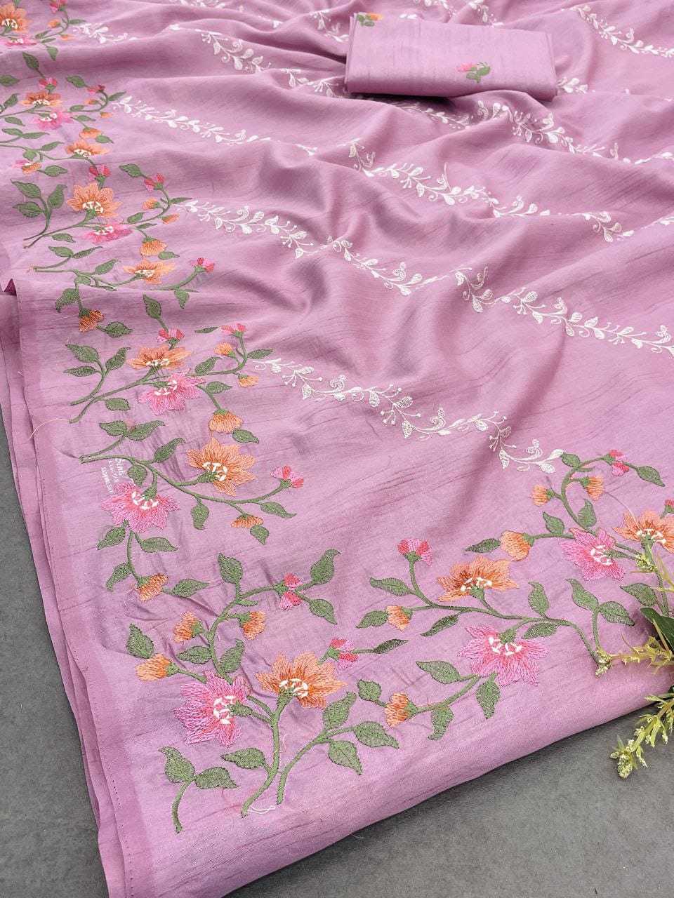 Tussar Silk Rin163 Rae42 Sarees  Tussar Silk Tussar Silk Embroidered Silk Sarees