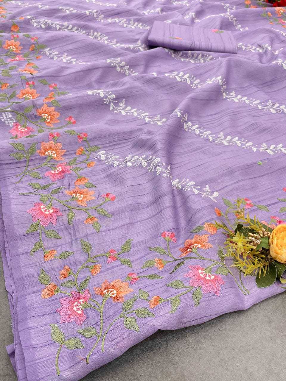 Tussar Silk Rin163 Rae42 Sarees  Tussar Silk Tussar Silk Embroidered Silk Sarees