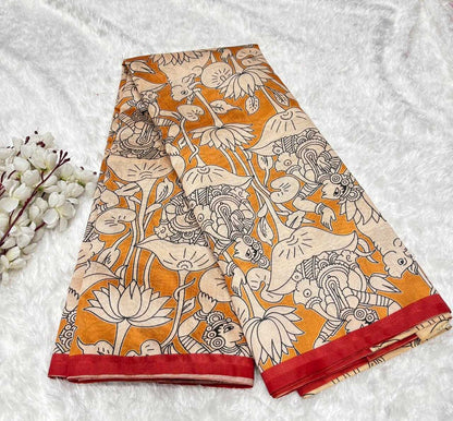 Tussar Silk Rin199 Smh01 Silk Sarees  Soft Silk Tussar Silk Printed Silk Sarees