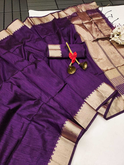 Tussar Silk Ris Silk  Sarees