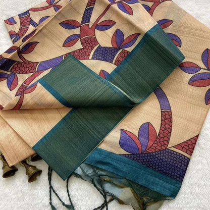 Tussar Silk Rrw 15 Silk Sarees  Soft Silk Tussar Silk Printed Silk Sarees