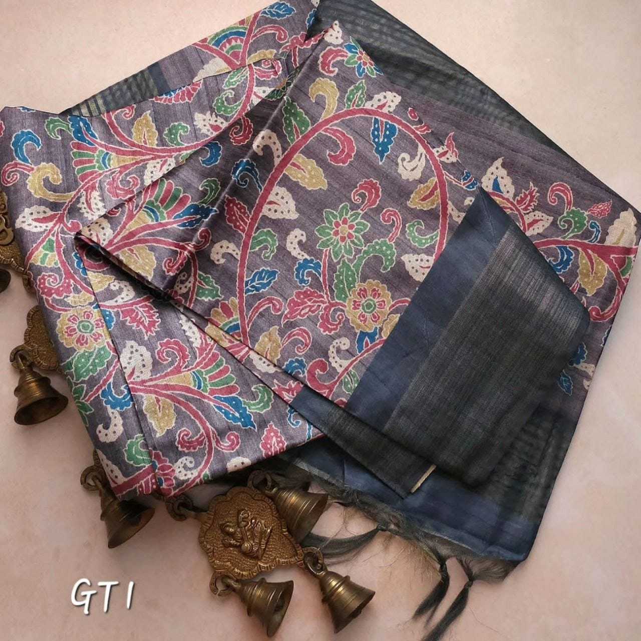 Tussar Silk Rrw 16 Sarees  Printed Ladies Kalamkari Sarees