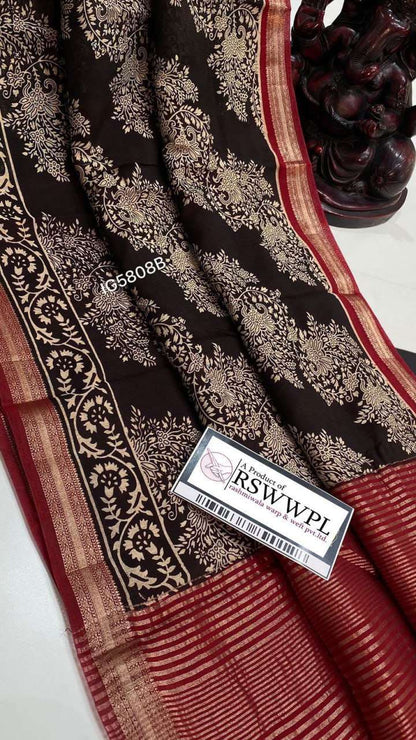 Tussar Silk Rrw Rate Silk Sarees  Soft Silk Tussar Silk Traditional Sarees