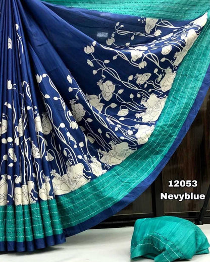 Tussar Silk Run Pallu Silk Sarees   Soft Silk Tussar Silk Traditional Sarees