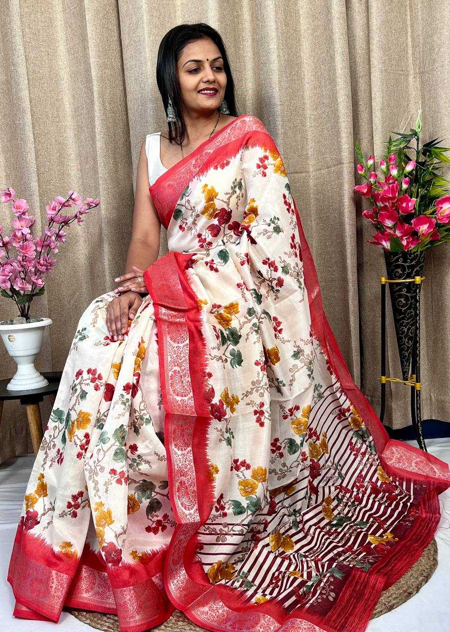 Tussar Silk Rwc 22 Sarees  Fancy Printed Ladies  Sarees