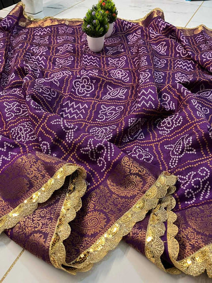 Tussar Silk Rwc Patti  Sarees