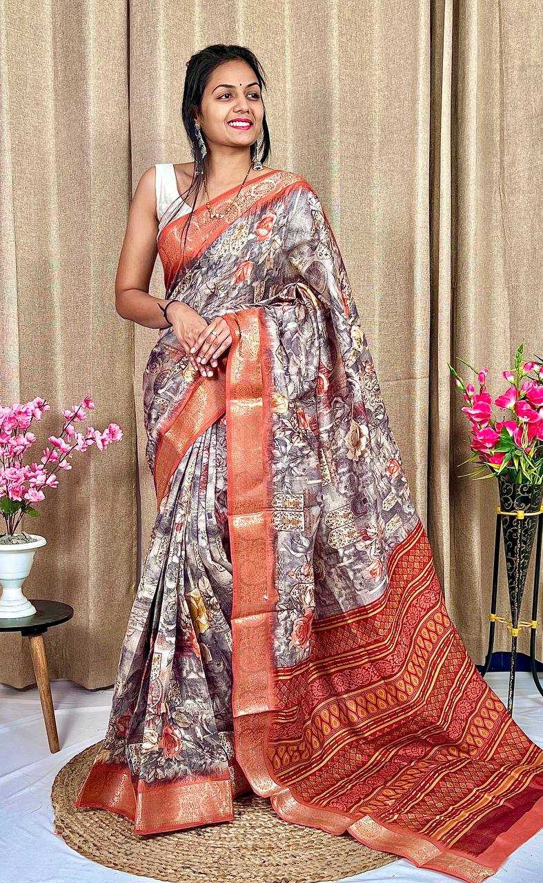 Tussar Silk Rwc Slub Silk Sarees  Soft Silk Tussar Silk Traditional Silk Sarees