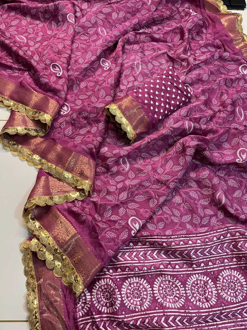 Tussar Silk Rwc Tranding Sarees  Printed Ladies Leheriya Sarees