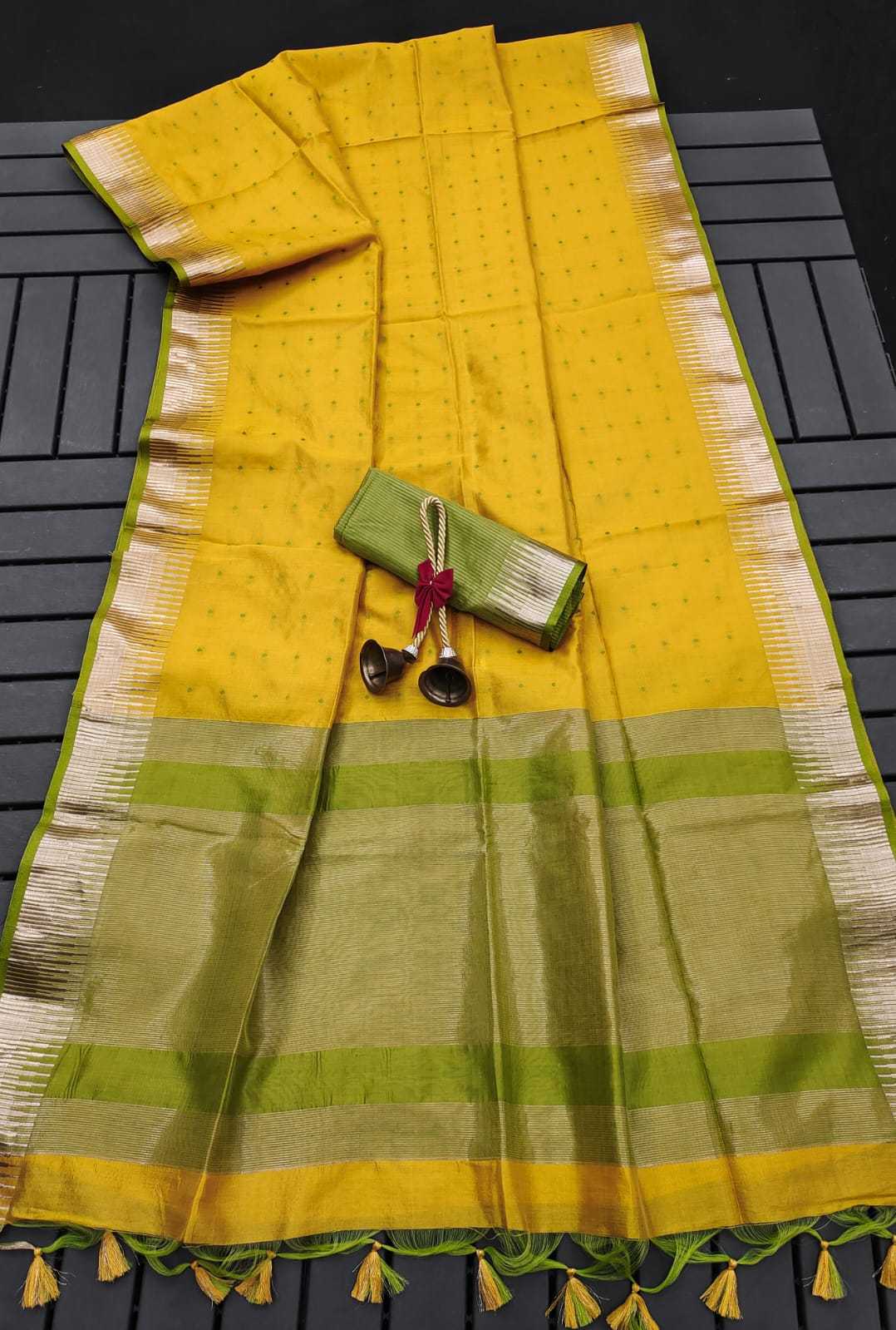 Tussar Silk Rws Designed  Sarees