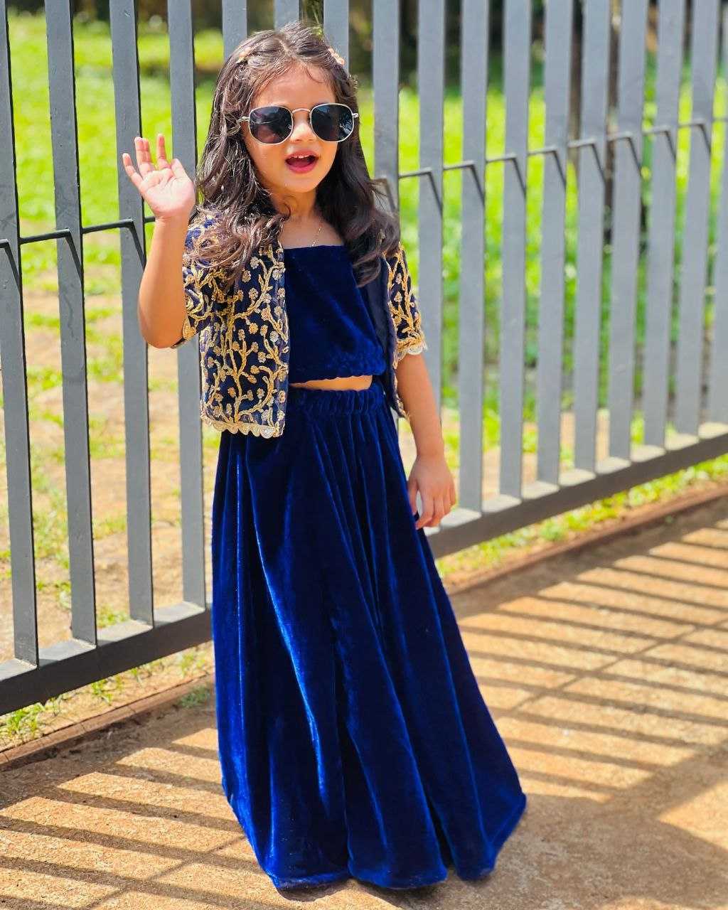 Velvet Bab 28 Kids Wear  Kids Lehengas