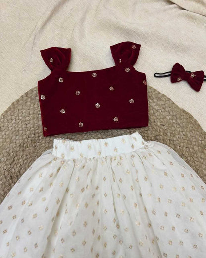 Velvet Bab 29 Kids Wear  Kids Lehengas