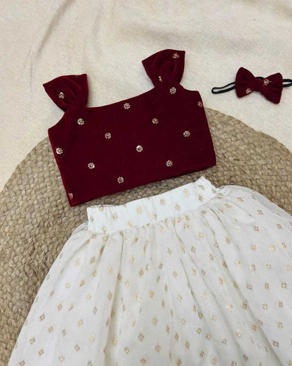 Velvet Bab 29 Kids Wear  Kids Lehengas