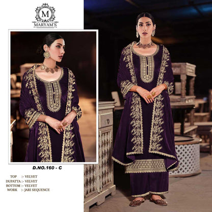 Velvet Kal 160 Suits & Dresses  Unstitched Suits E