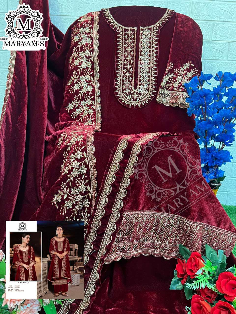 Velvet Kal 160 Suits & Dresses  Unstitched Suits E