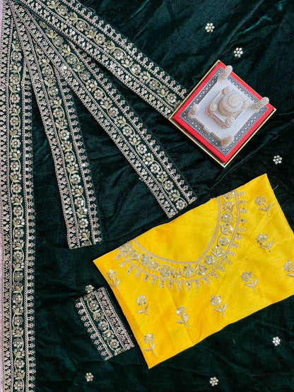 Velvet Rst 396 Sarees  Velvet Embroidered Fancy Sarees