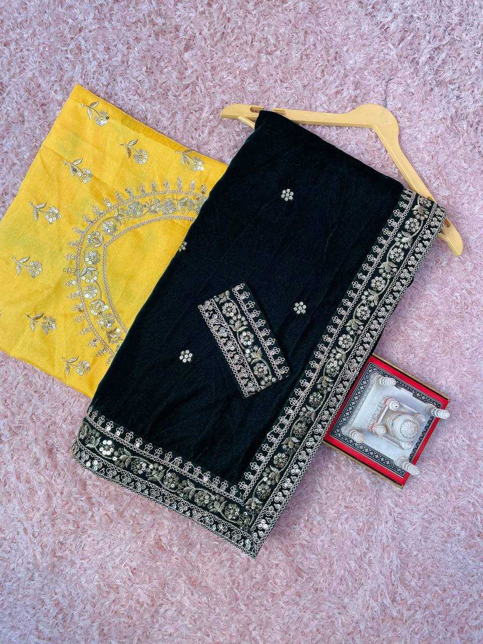 Velvet Rst 396 Sarees  Velvet Embroidered Fancy Sarees