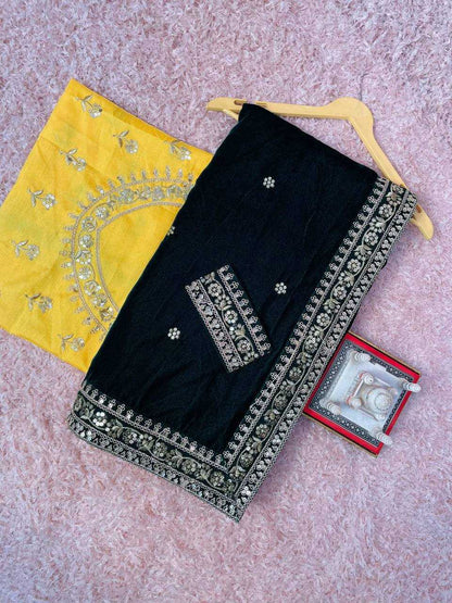 Velvet Rst 396 Sarees  Velvet Embroidered Fancy Sarees