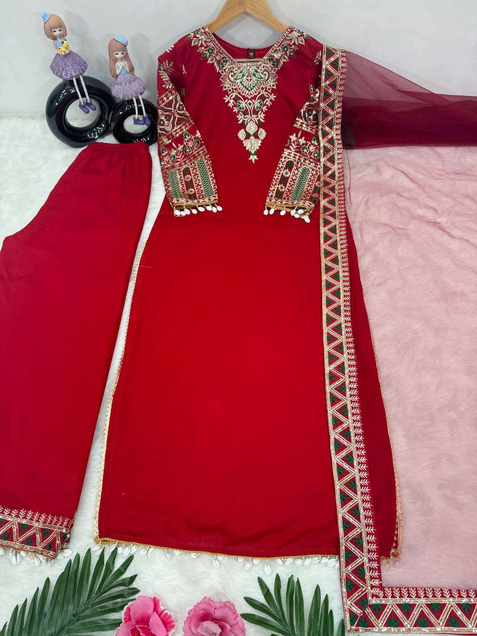 Vichitra Silk Kesh140 170 Suits & Dresses  Ladies Embroidered Ladies Silk Suits