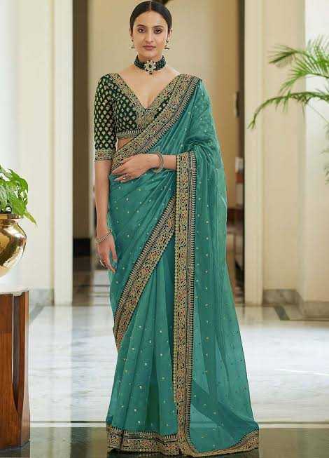 Vichitra Silk Rin134 71 Sarees  Designer Sequence Heavy Work Diwali Collection Karwa Chauth Sarees