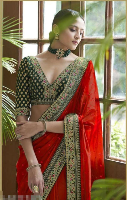 Vichitra Silk Rin134 71 Sarees  Designer Sequence Heavy Work Diwali Collection Karwa Chauth Sarees