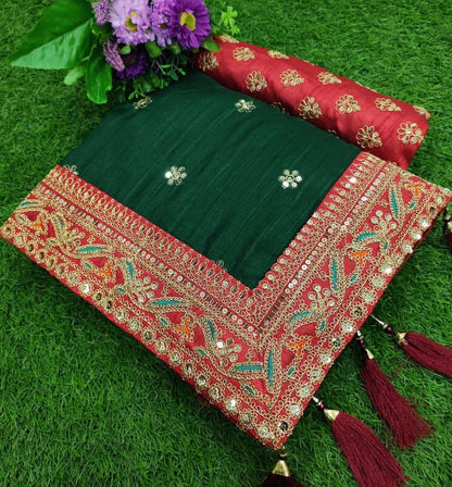 Vichitra Silk Rin134 71 Sarees  Designer Sequence Heavy Work Diwali Collection Karwa Chauth Sarees