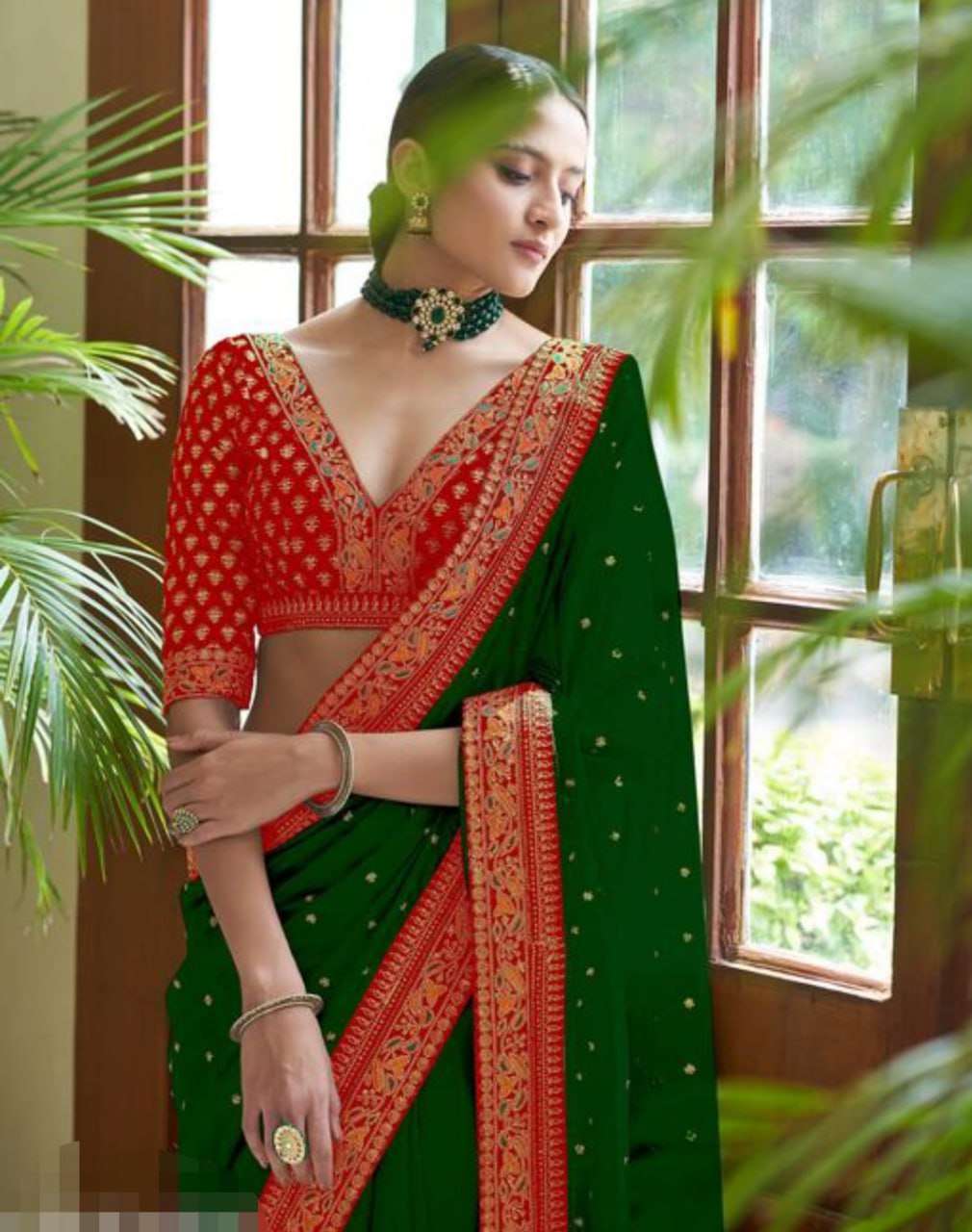 Vichitra Silk Rin134 71 Sarees  Designer Sequence Heavy Work Diwali Collection Karwa Chauth Sarees