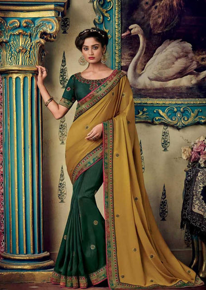 Vichitra Silk Rdd 144 Sarees  Ladies Embroidery