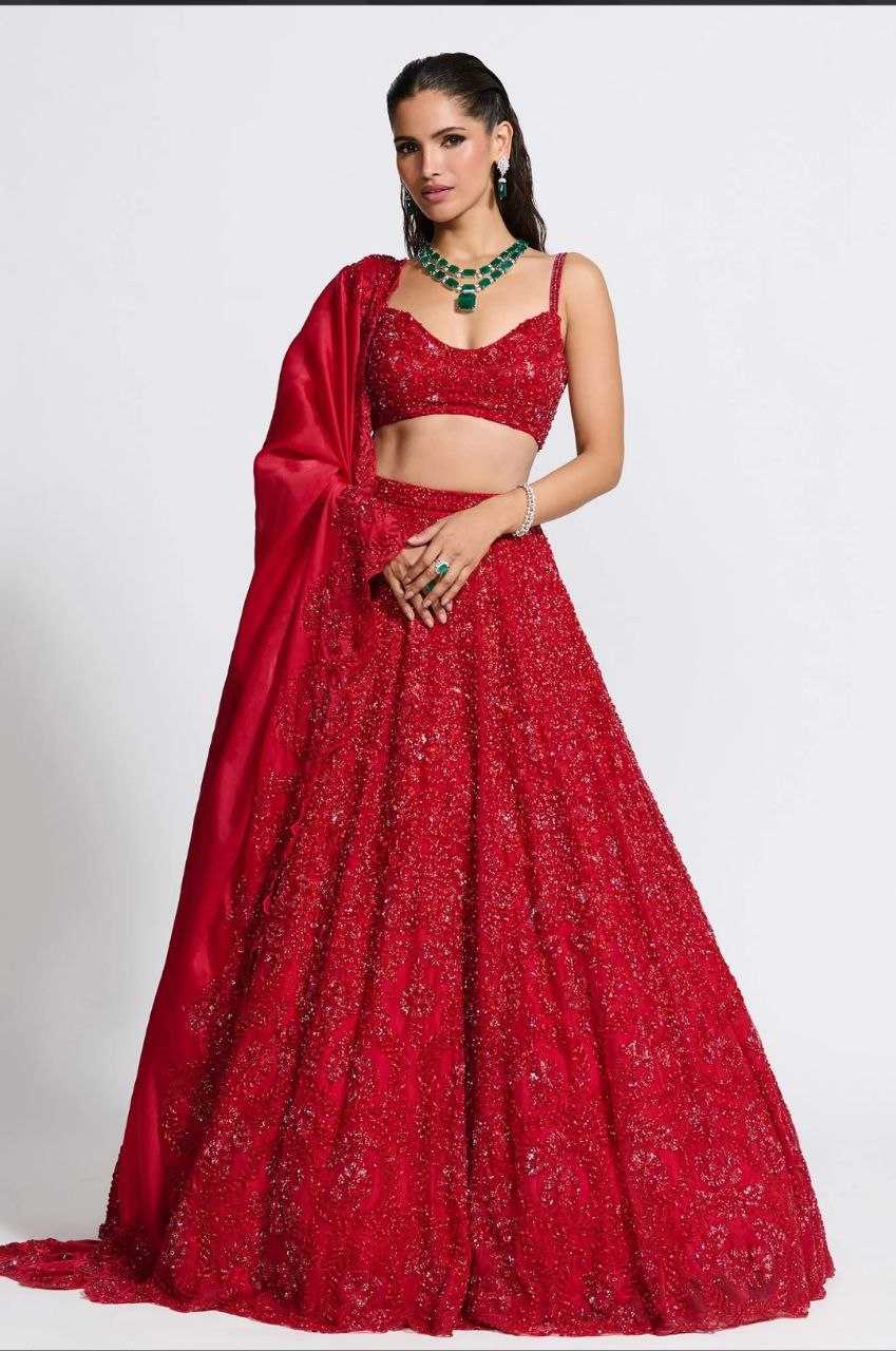 Vichitra Silk Rin121 997 Lehengas  Designer Wedding Embroidered Lehengas