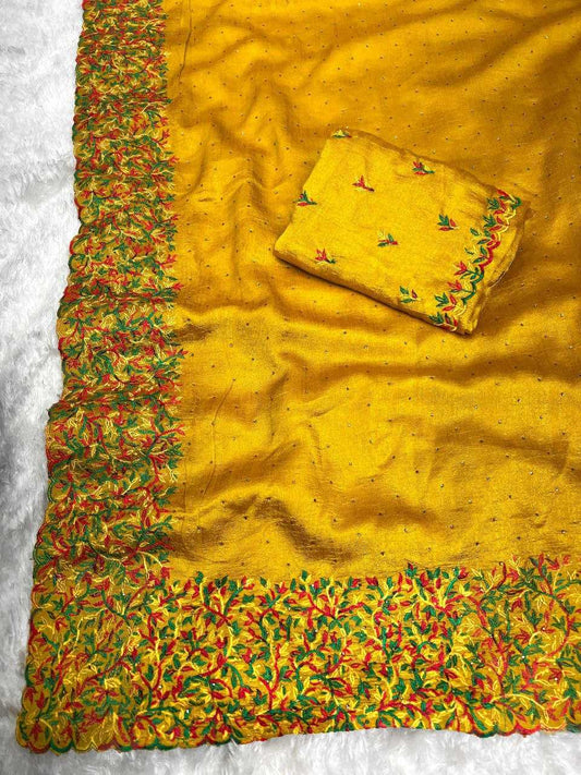 Vichitra Silk Rrc Vichitra  Sarees