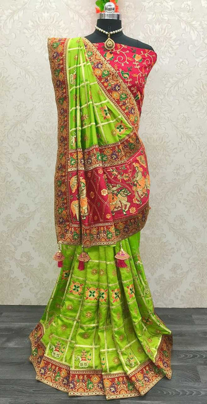 Vichitra Silk Rsc Panetar-108 Silk Sarees  Heavy Silk Soft Silk Patola Sarees E