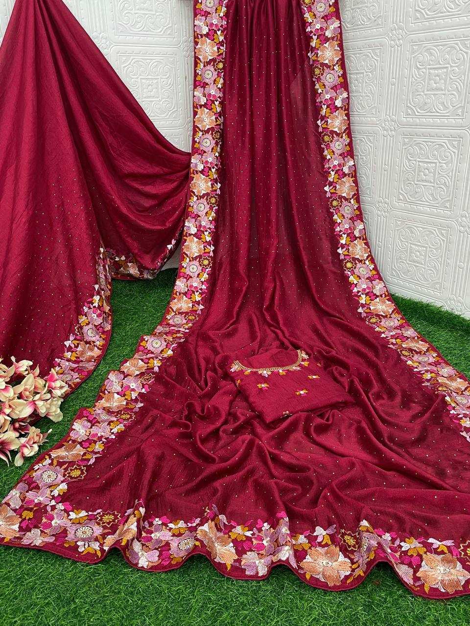 Vichitra Silk Rvt 616 Sarees  Fancy Lace Border Sarees