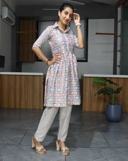 Vicose Chanderi Rin119 6037 Kurtis  Ethic Party Wear Printed Kurtis With Bottom Fancy Kurtis