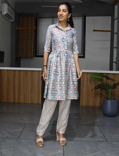 Vicose Chanderi Rin119 6037 Kurtis  Ethic Party Wear Printed Kurtis With Bottom Fancy Kurtis