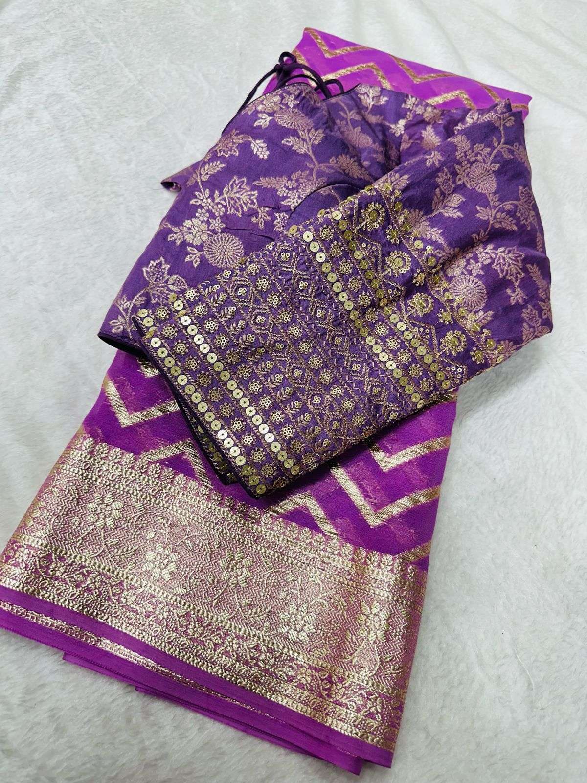 Viscose Ape 48 Sarees  Jacquard Zari Border Viscose Sarees