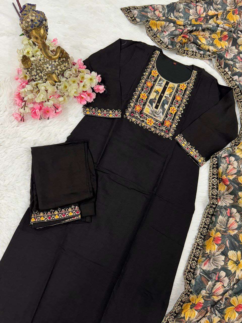 Viscose Chanderi Jnc 254 Suits & Dresses  Ladies Salwar Chanderi Suits