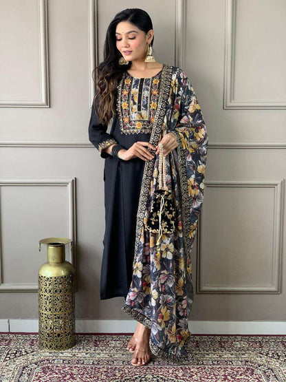 Viscose Chanderi Jnc 254 Suits & Dresses  Ladies Salwar Chanderi Suits