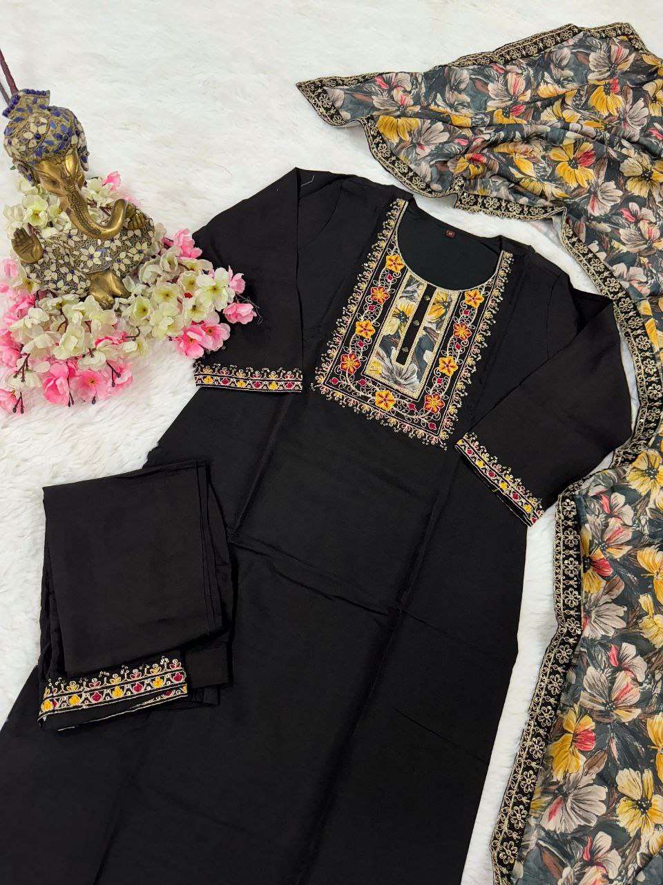 Viscose Chanderi Jnc 254 Suits & Dresses  Ladies Salwar Chanderi Suits