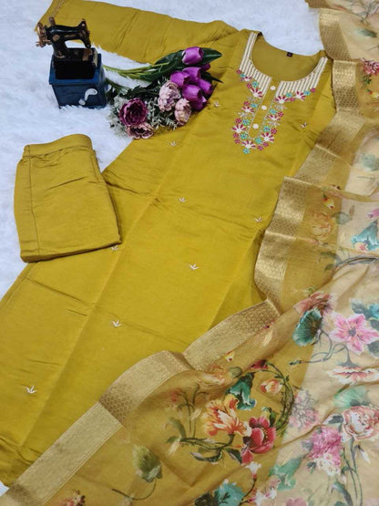 Viscose Chanderi Rin174 Apoorva Suits & Dresses  Ladies Embroidery Ladies Silk Party Wear Chanderi Suits