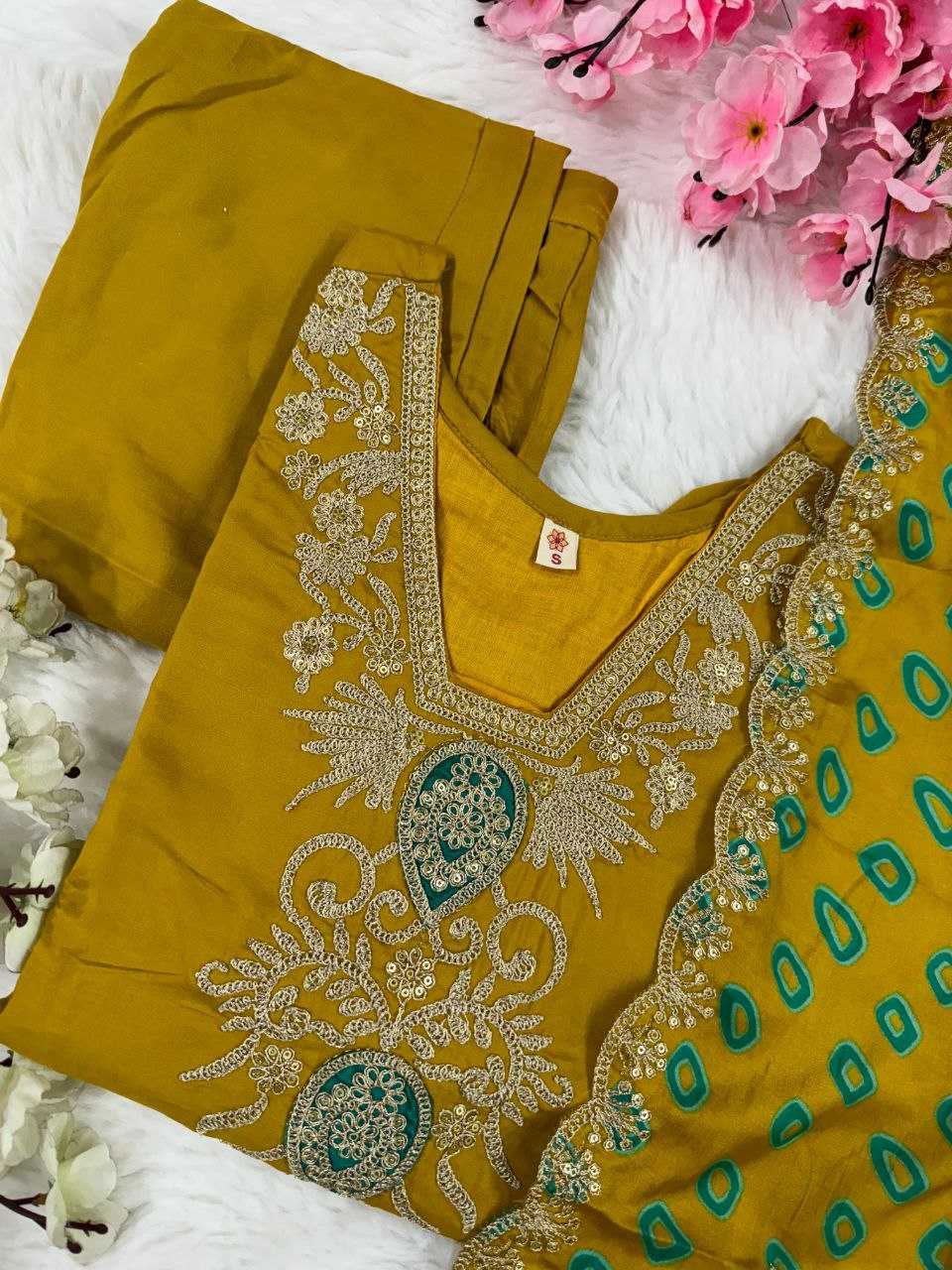 Viscose Jnc 253 Suits & Dresses  Embroidery Ladies Salwar Suits