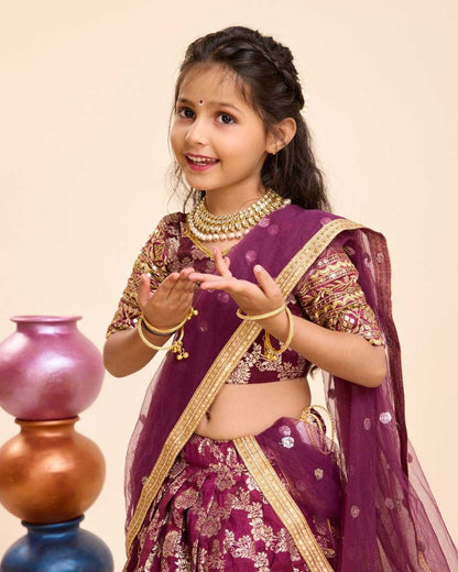 Viscose Kesh109 Rrkt27 Kids Wear  Kids Lehengas