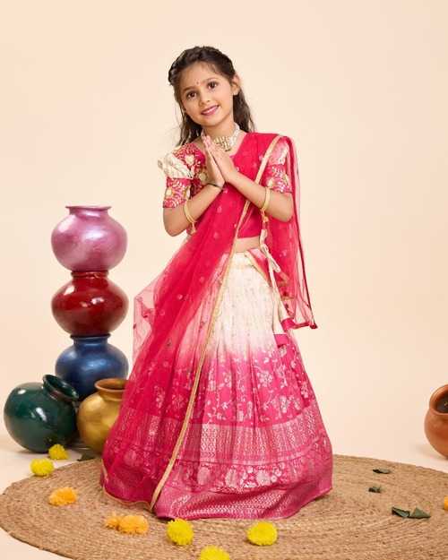 Viscose Kesh109 Rrkt37 Kids Wear  Kids Lehengas